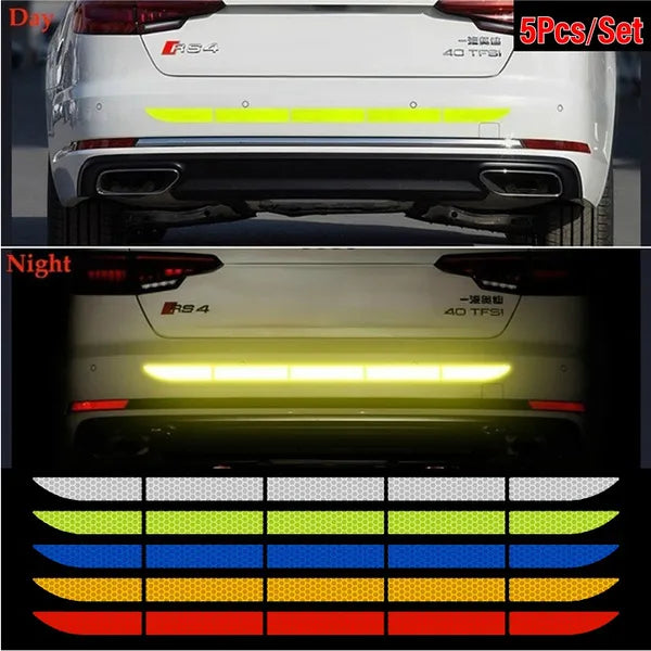 Car Reflective Stickers Waterproof 5pcs/set