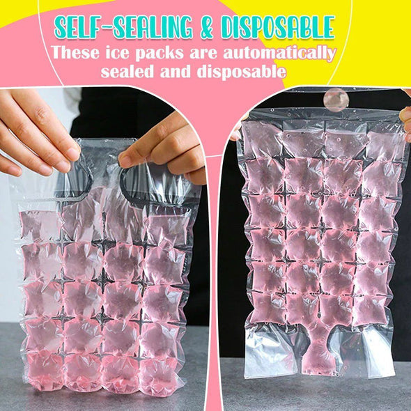 Disposable Ice Making Bag (1Pack/10Pcs) With Free Foldable Funnel