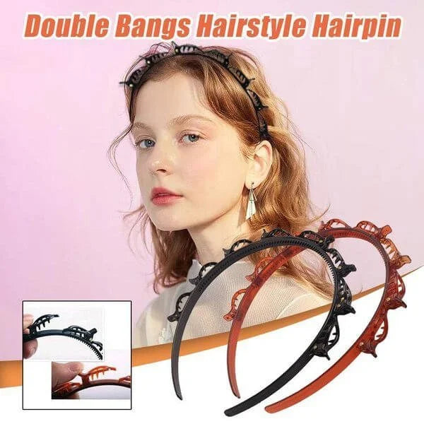 Double Bangs Hairstyle Hairpin