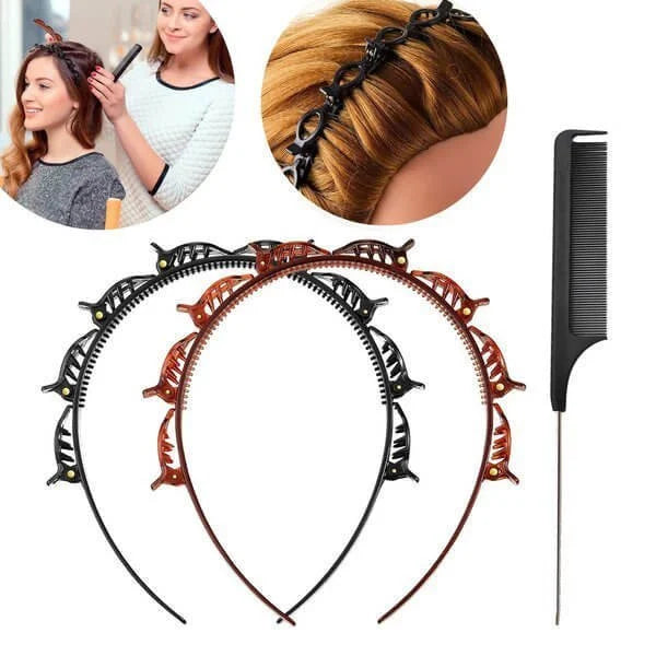 Double Bangs Hairstyle Hairpin