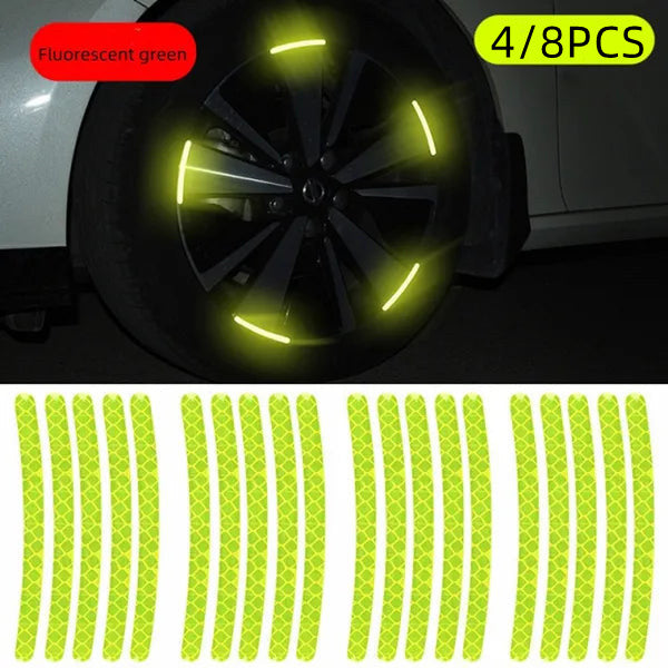 Car Wheel Hub Sticker High Reflective Stripe Tape