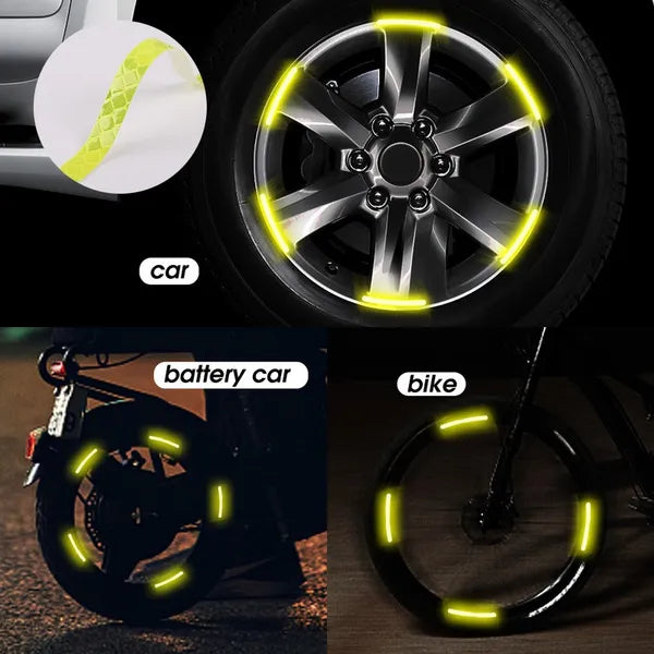 Car Wheel Hub Sticker High Reflective Stripe Tape