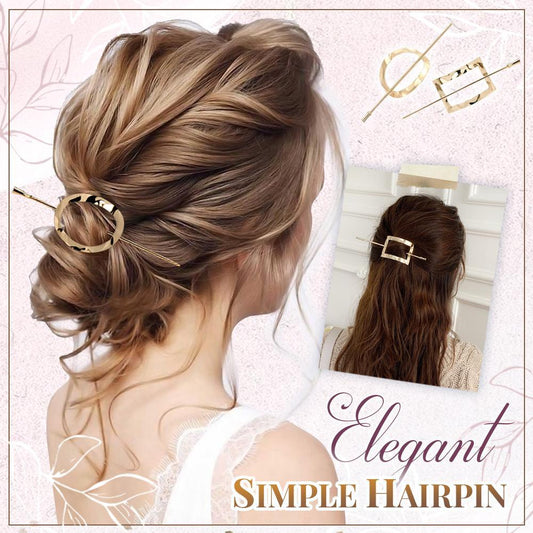 ELEGANT SIMPLE BUN HAIRPIN