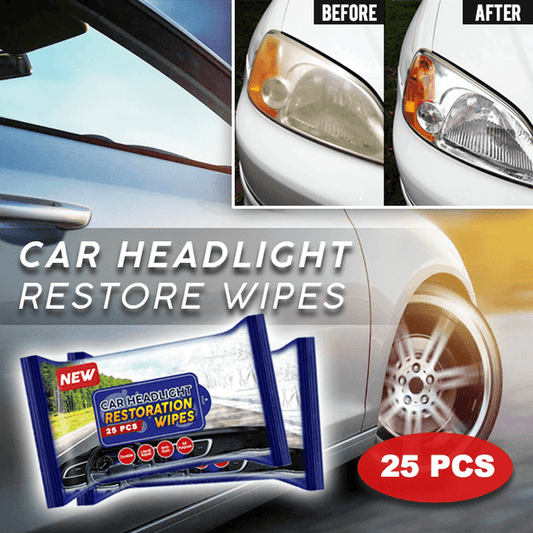 Car Headlight Restoration Wipes (25 PCS)